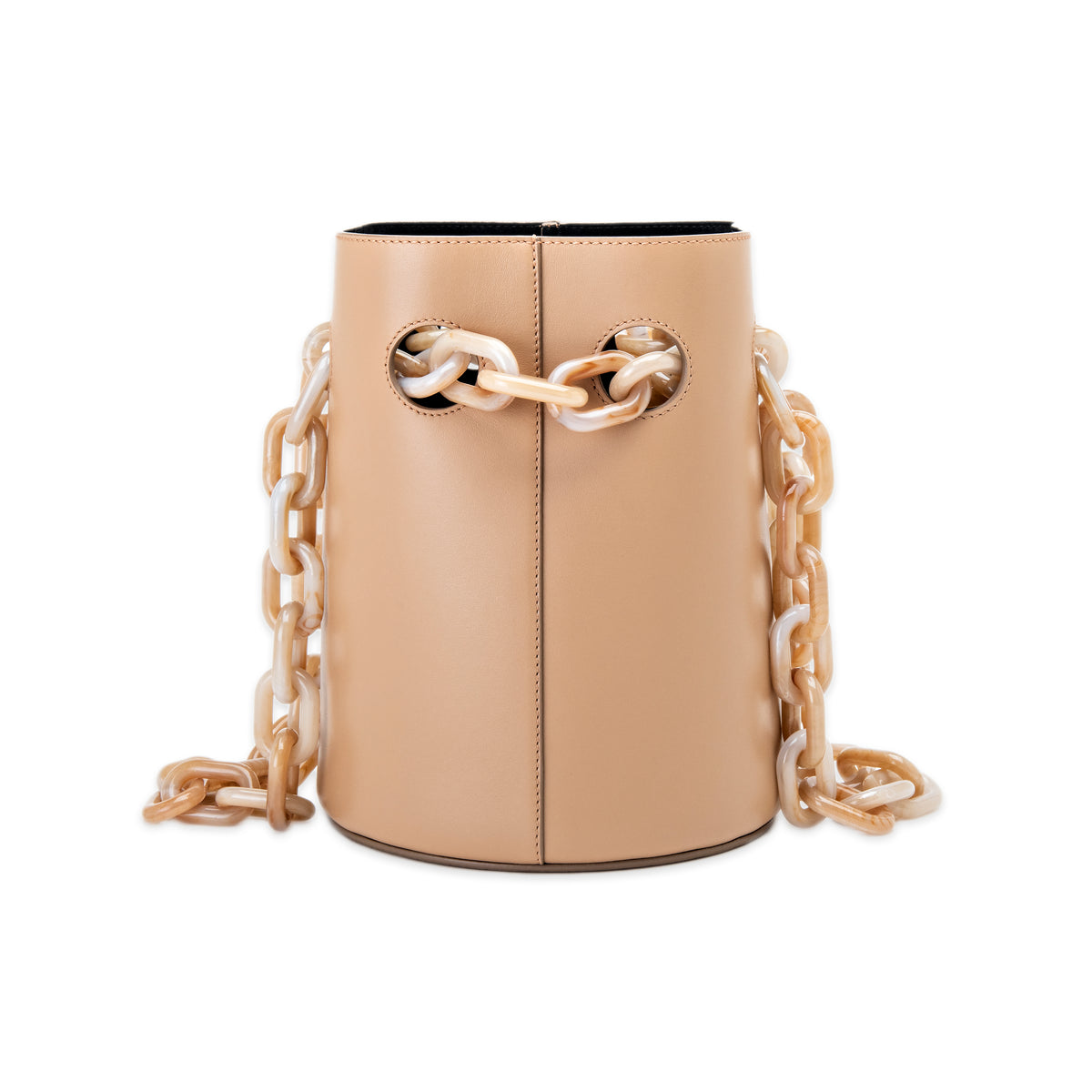 Chain handle bucket bag sale